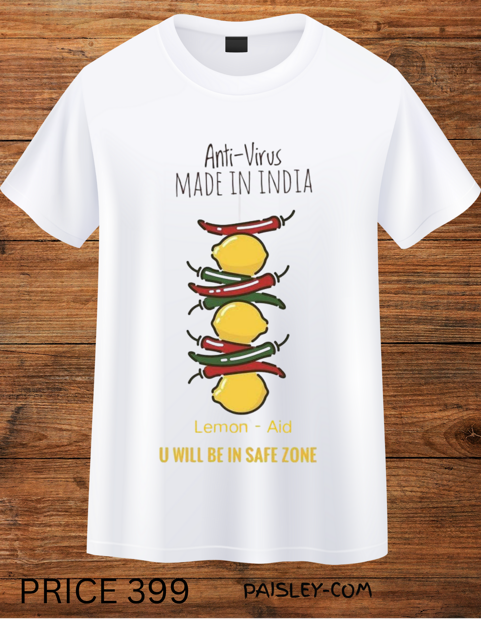 INDIAN ANTI-VAIRUS T SHIRT